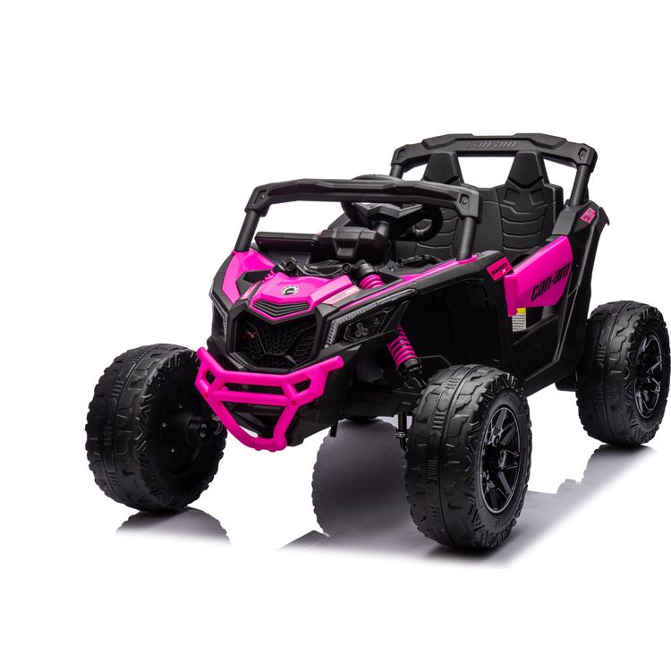 24V-Can-Am-Maverick-1-Seater-UTV-Ride-On-Pink-Outdoor-24298084073559