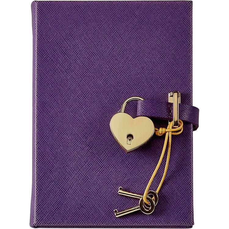 Heart-Lock-Journal-in-Purple-Saffiano-Leather-Books-24731966668887