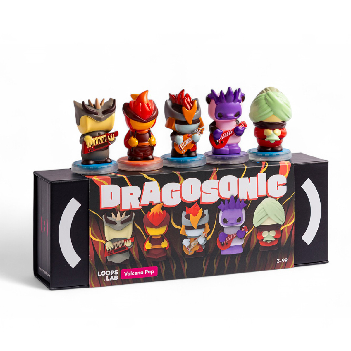 Loops-Lab-Dragosonic-5-Figurines-Volcano-Pop-Band-Electronics-25967276589143